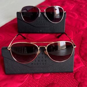Aviator Sunglasses - 1 Silver frame  1 Gold frame
White House black market